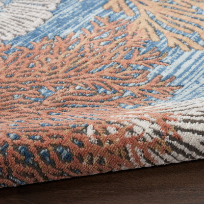Nourison Pompeii Coastal Beach Muscheln und Korallen Bereich Teppich