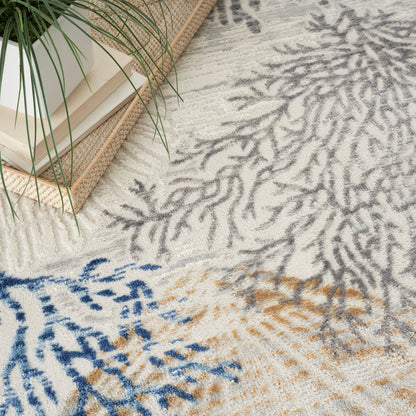 Nourison Pompeii Coastal Beach Muscheln und Korallen Bereich Teppich