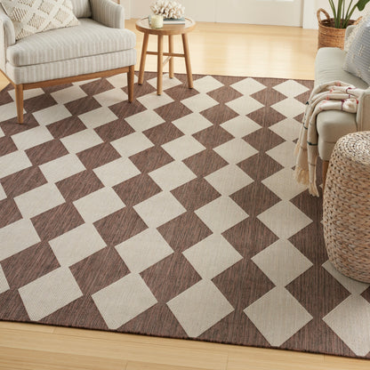 Nourison Positano Geometrischer Teppich für drinnen und draußen
