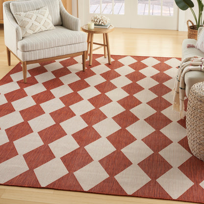 Nourison Positano Geometrischer Teppich für drinnen und draußen
