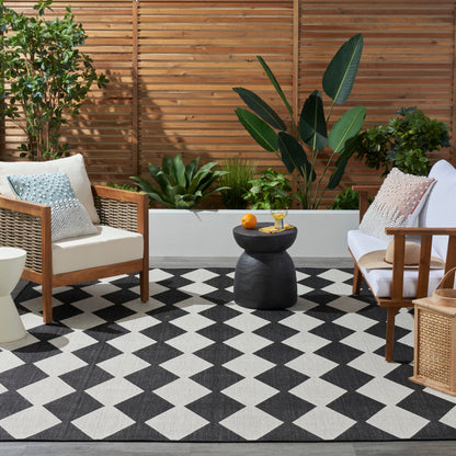 Nourison Positano Geometrischer Teppich für drinnen und draußen