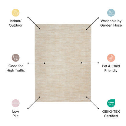 Nourison Sandy Indoor/Outdoor Abstract Area Rug
