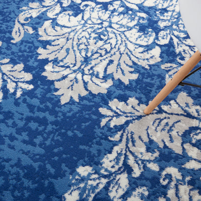 Nourison Whimsicle French Country Botanical Elfenbein-Marine-Teppich