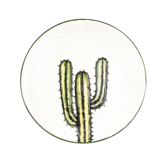 Novica handgefertigte Saguaro-Salatteller aus Keramik (Paar)