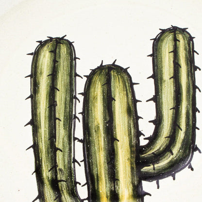 Novica handgefertigte Saguaro-Salatteller aus Keramik (Paar)