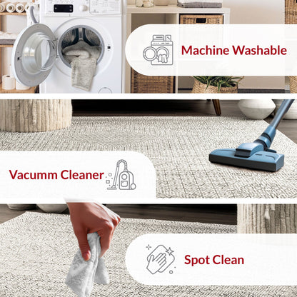 Nuloom Hart SpinClean Abstrakter Tribal-Teppich, maschinenwaschbar