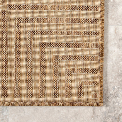Nuloom Leah Classic Bordered Indoor/Outdoor-Teppich