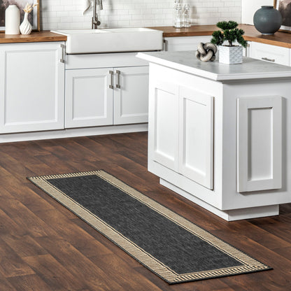 Nuloom Leah Classic Bordered Indoor/Outdoor-Teppich