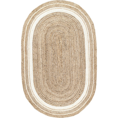 Nuloom Rikki Coastal Geflochtener Jute-Teppich