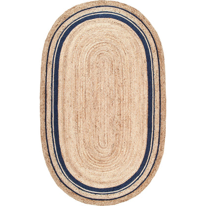 Nuloom Rikki Coastal Geflochtener Jute-Teppich
