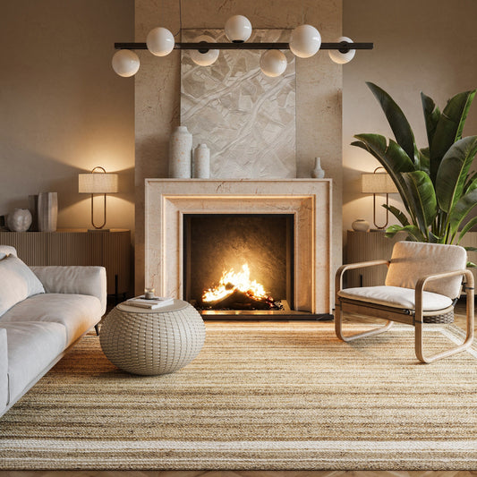 Nuloom Rikki Coastal Geflochtener Jute-Teppich