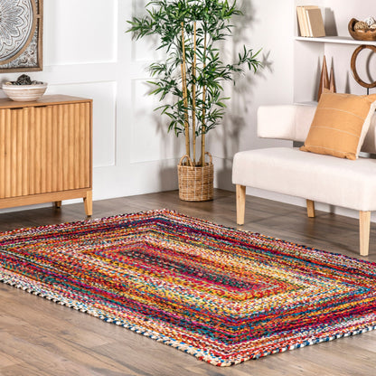 Nuloom Tammara Bohemian Handgeflochtener Flächenteppich