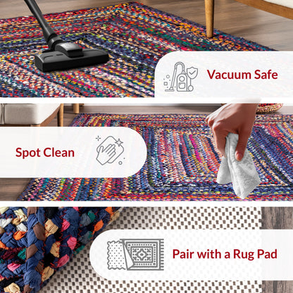 Nuloom Tammara Bohemian Handgeflochtener Flächenteppich