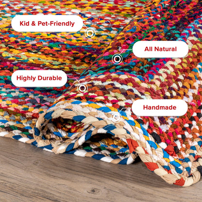 Nuloom Tammara Bohemian Handgeflochtener Flächenteppich