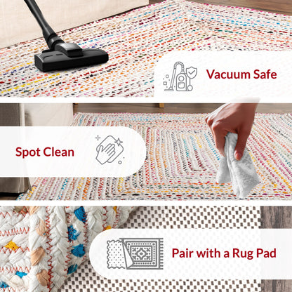 Nuloom Tammara Bohemian Handgeflochtener Flächenteppich