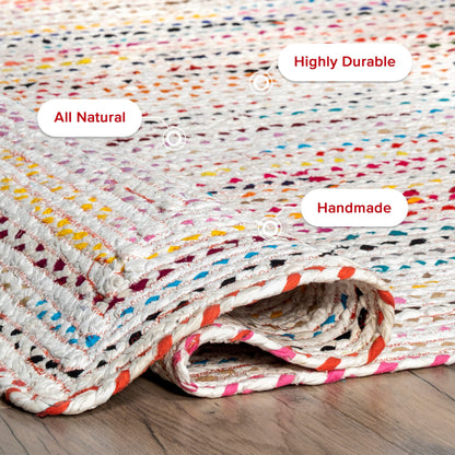 Nuloom Tammara Bohemian Handgeflochtener Flächenteppich