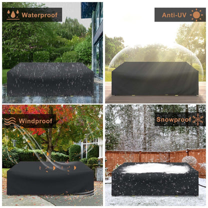 Wasserdichte Abdeckung für Terrassenmöbel-Sets, Abdeckung für Sofagarnituren im Freien
