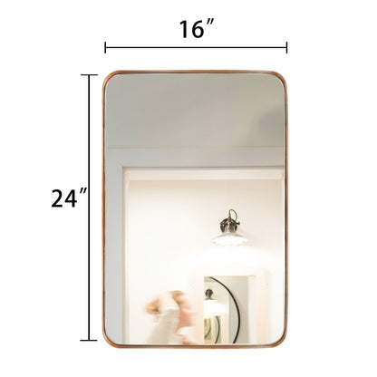 Wandspiegel Kosmetikspiegel Badezimmerspiegel mit abgerundeten Ecken (1 Stück)