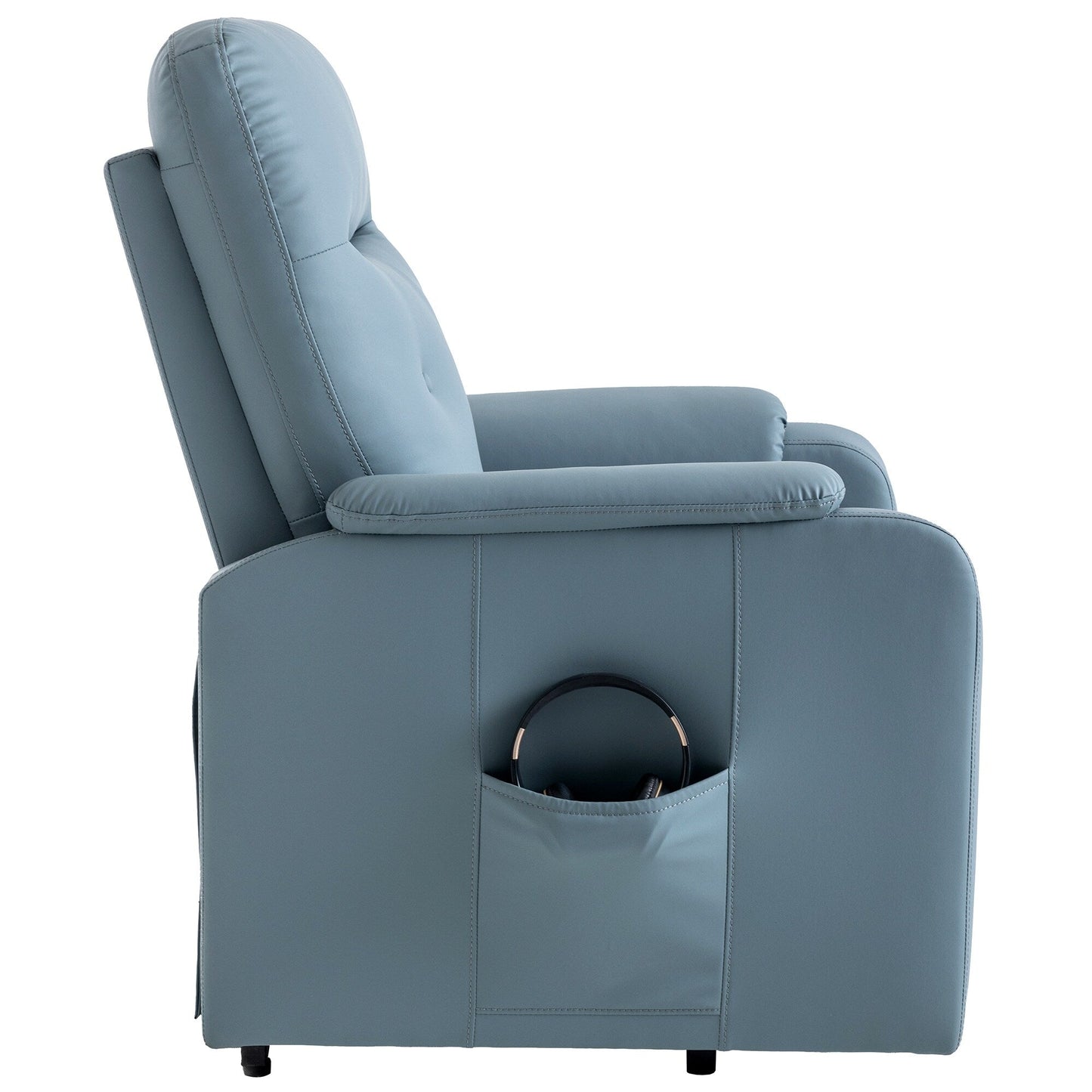 Roomfitters Massage Recliner Chair Electric Power Lift Chairs with Side Pocket, Adjustable Massage and Heating Function