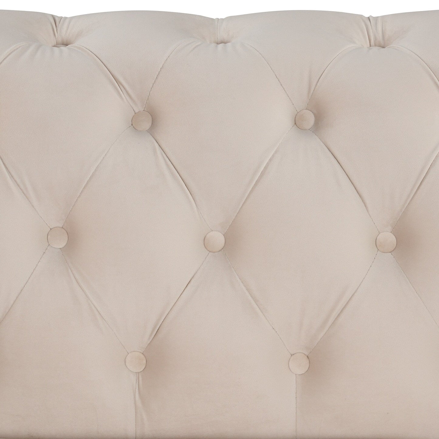 Roomfitters Velvet Upholstered Accent Sofa, Single Sofa Chair with Removable Seat Cushion for Modern Living Room, Bedroom