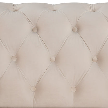 Roomfitters Velvet Upholstered Accent Sofa, Single Sofa Chair with Removable Seat Cushion for Modern Living Room, Bedroom