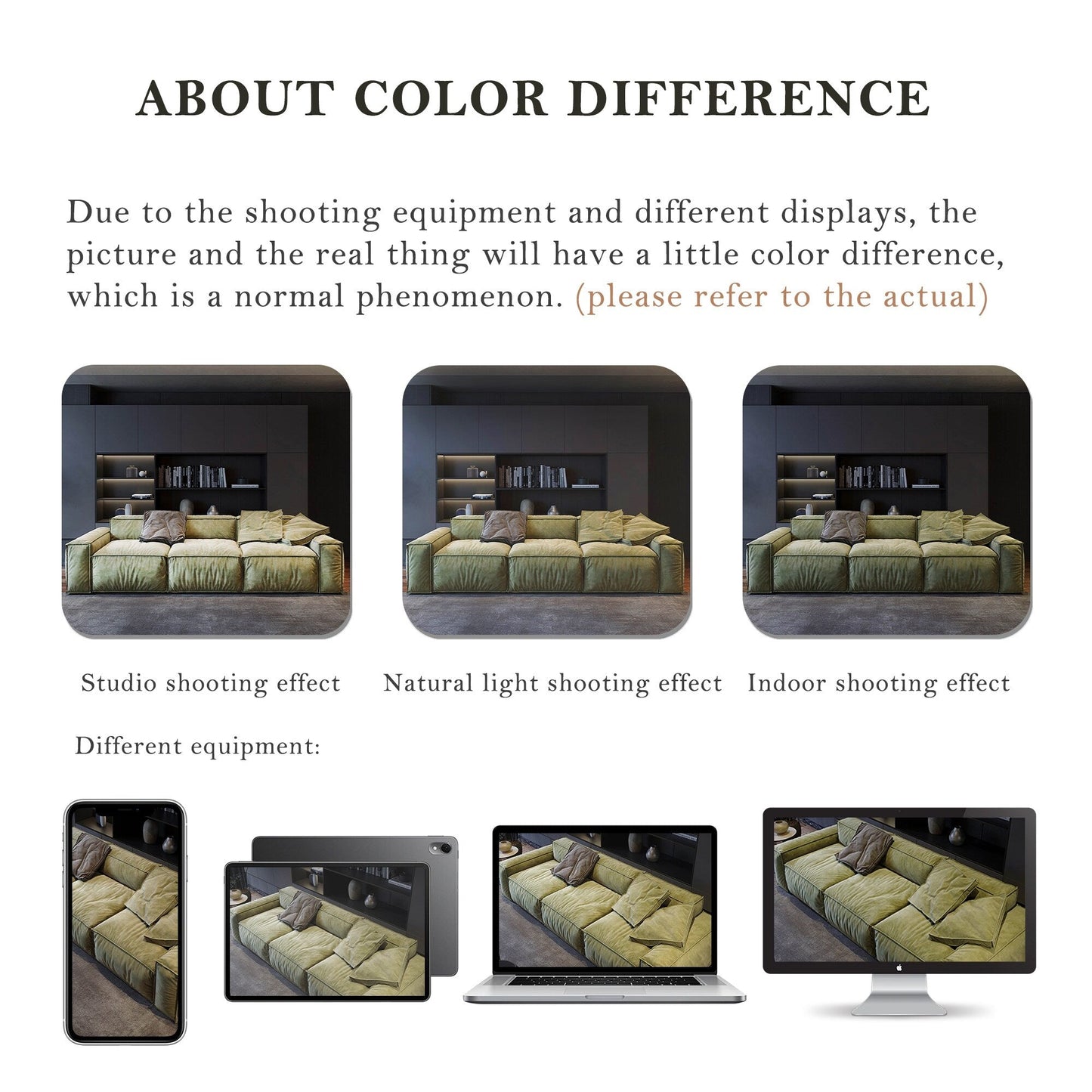 110'' Square Sofa Masha Velvet with Four-seater for Living Room Sofa-bed