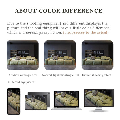110'' Square Sofa Masha Velvet with Four-seater for Living Room Sofa-bed