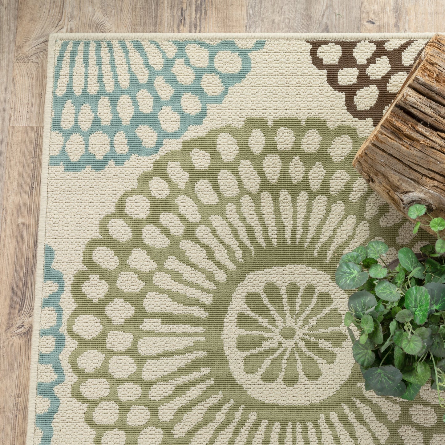 Vista Home Malta Medallions Mehrfarbiger Indoor-Outdoor-Teppich