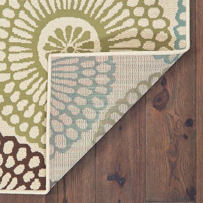 Vista Home Malta Medallions Mehrfarbiger Indoor-Outdoor-Teppich
