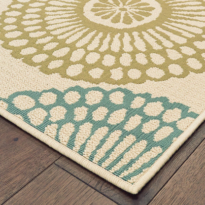 Vista Home Malta Medallions Mehrfarbiger Indoor-Outdoor-Teppich