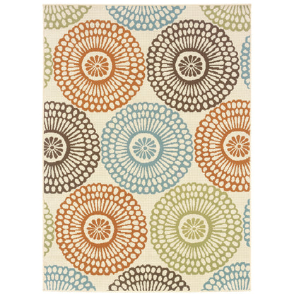 Vista Home Malta Medallions Mehrfarbiger Indoor-Outdoor-Teppich