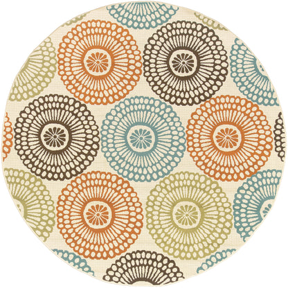 Vista Home Malta Medallions Mehrfarbiger Indoor-Outdoor-Teppich
