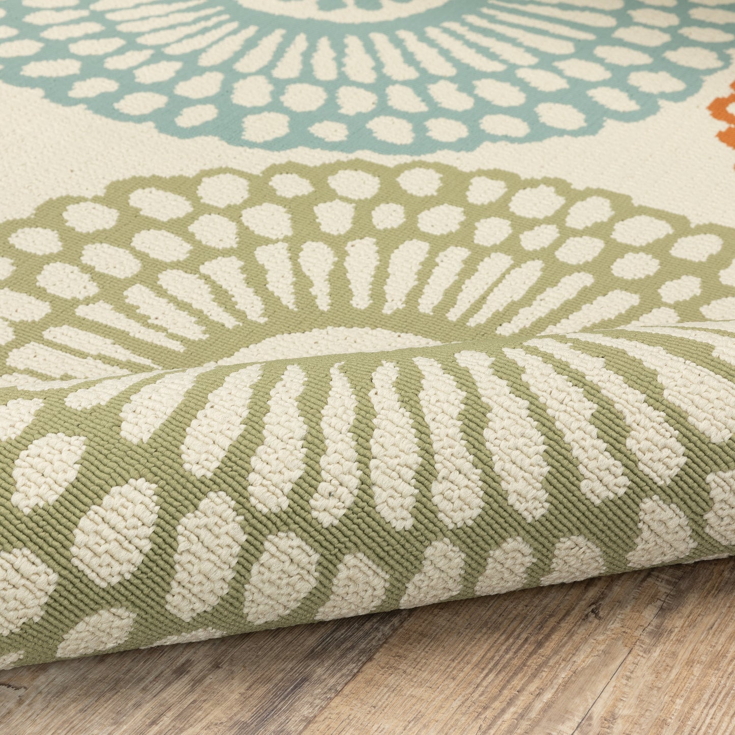 Vista Home Malta Medallions Mehrfarbiger Indoor-Outdoor-Teppich