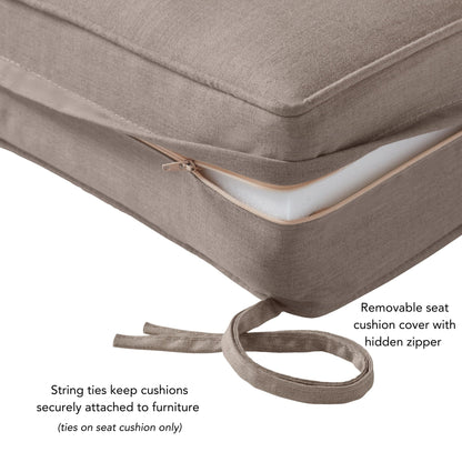 Sunbrella 2-teiliges Premium Deep Seat Outdoor-Kissenset