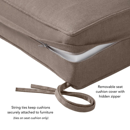 Sunbrella 2-teiliges Premium Deep Seat Outdoor-Kissenset