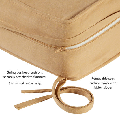Sunbrella 2-teiliges Premium Deep Seat Outdoor-Kissenset