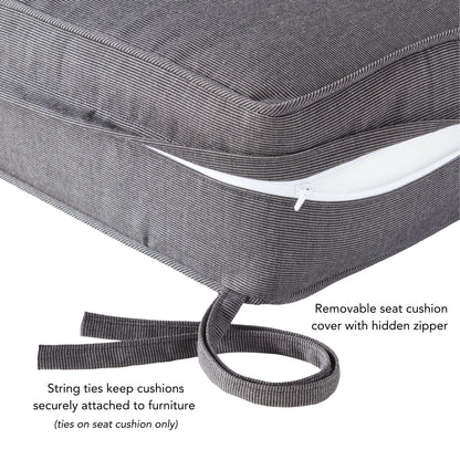 Sunbrella 2-teiliges Premium Deep Seat Outdoor-Kissenset