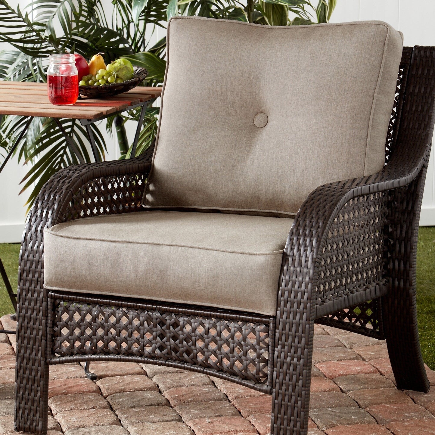 Sunbrella 2-teiliges Premium Deep Seat Outdoor-Kissenset