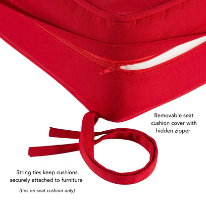 Sunbrella 2-teiliges Premium Deep Seat Outdoor-Kissenset
