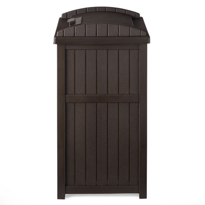 Suncast 30 Gallon Hideaway Mülleimer für den Außenbereich, Cyberspace