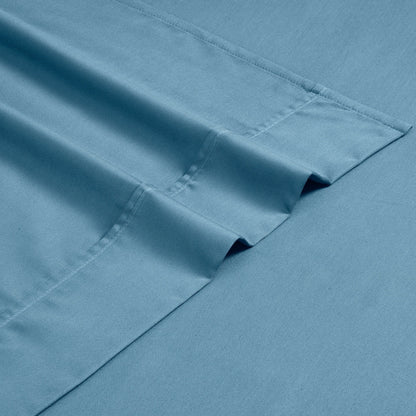 Hochwertiges Bettlaken-Set aus Baumwollmischung mit 1200 Fadenzahl, solide, tiefe Taschen