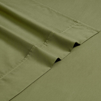 Hochwertiges Bettlaken-Set aus Baumwollmischung mit 1200 Fadenzahl, solide, tiefe Taschen