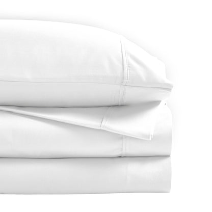 Hochwertiges Bettlaken-Set aus Baumwollmischung mit 1200 Fadenzahl, solide, tiefe Taschen