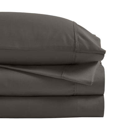 Hochwertiges Bettlaken-Set aus Baumwollmischung mit 1200 Fadenzahl, solide, tiefe Taschen