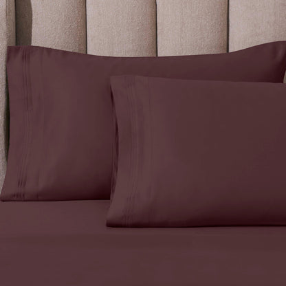 Hochwertiges Bettlaken-Set aus ägyptischer Baumwolle mit 1000 Fadenzahl, tiefe Taschen, solides Design