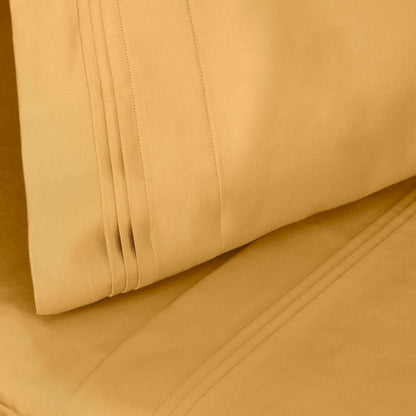 Hochwertiges Bettlaken-Set aus ägyptischer Baumwolle mit 1000 Fadenzahl, tiefe Taschen, solides Design