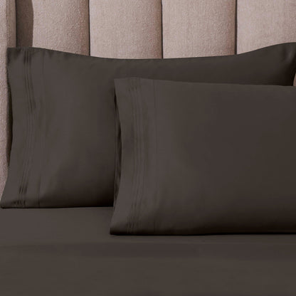 Hochwertiges Bettlaken-Set aus ägyptischer Baumwolle mit 1000 Fadenzahl, tiefe Taschen, solides Design