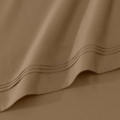 Hochwertiges Bettlaken-Set aus ägyptischer Baumwolle mit 1000 Fadenzahl, tiefe Taschen, solides Design