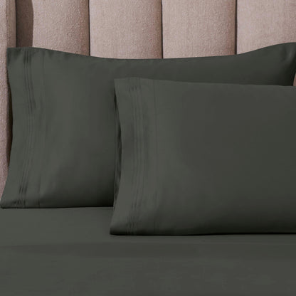 Hochwertiges Bettlaken-Set aus ägyptischer Baumwolle mit 1000 Fadenzahl, tiefe Taschen, solides Design