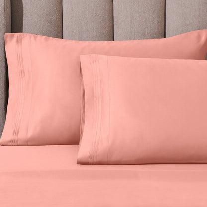 Hochwertiges Bettlaken-Set aus ägyptischer Baumwolle mit 1000 Fadenzahl, tiefe Taschen, solides Design
